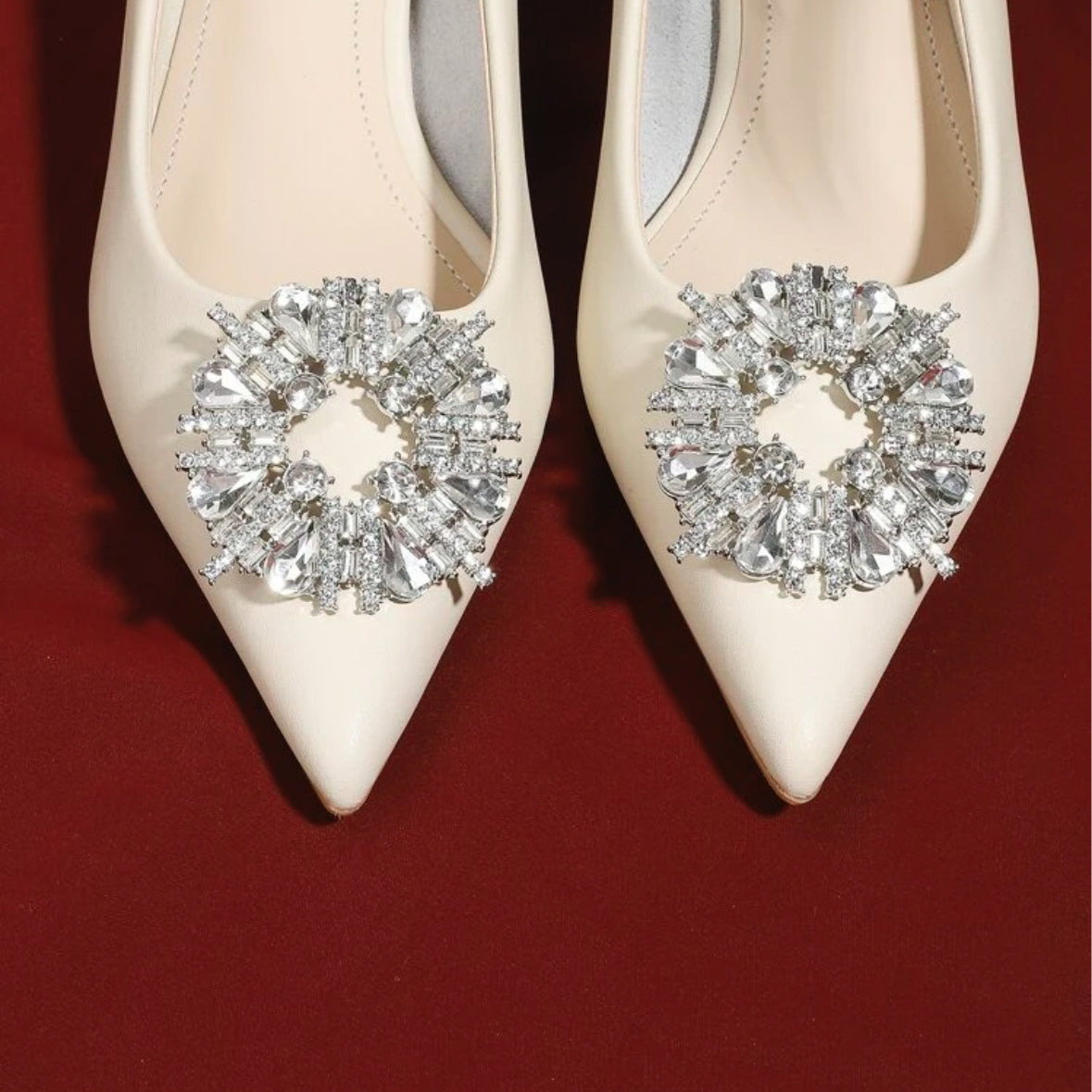 Clips de chaussures décoratifs en strass