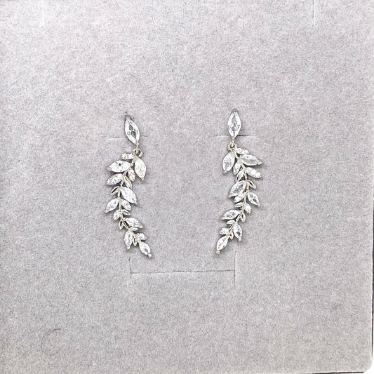 Boucles d'oreilles pendantes en zircone cubique d'automne