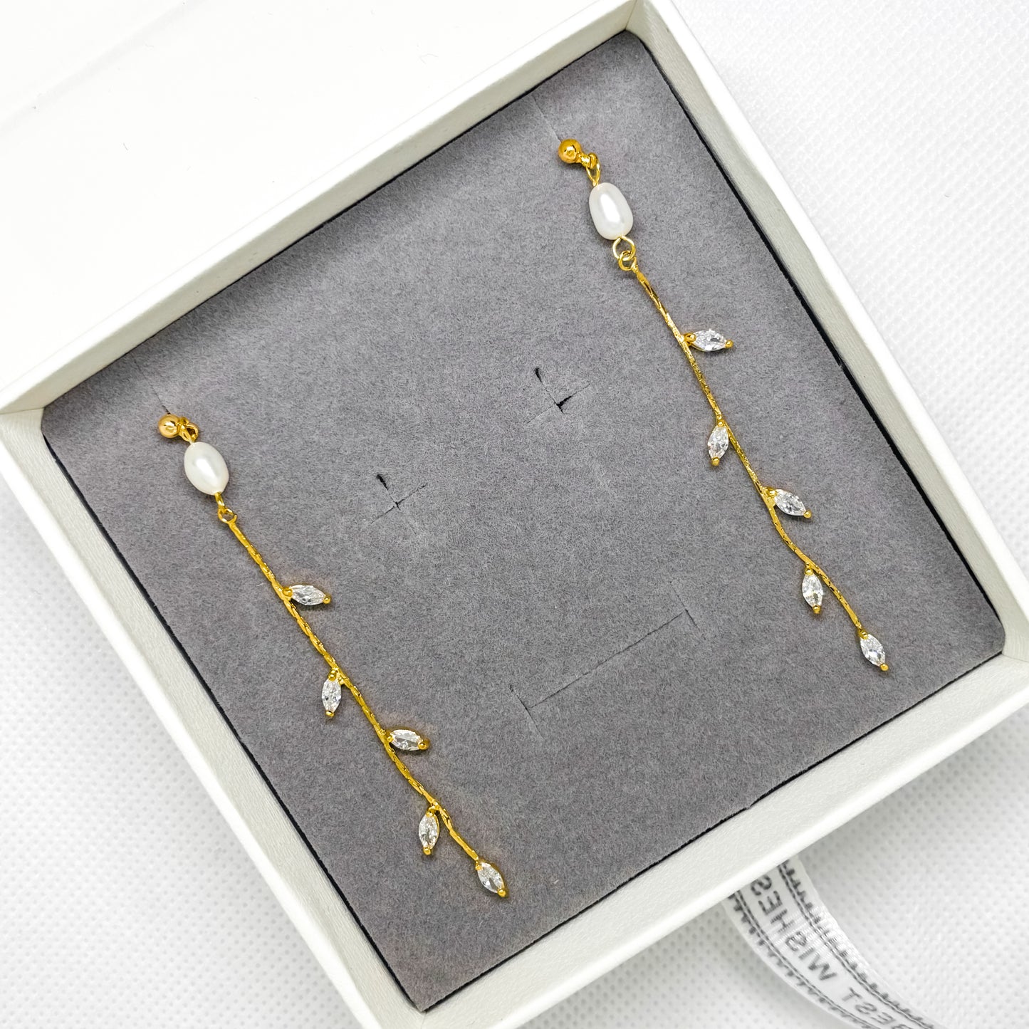 Boucle d'oreille en perles Riley Drop
