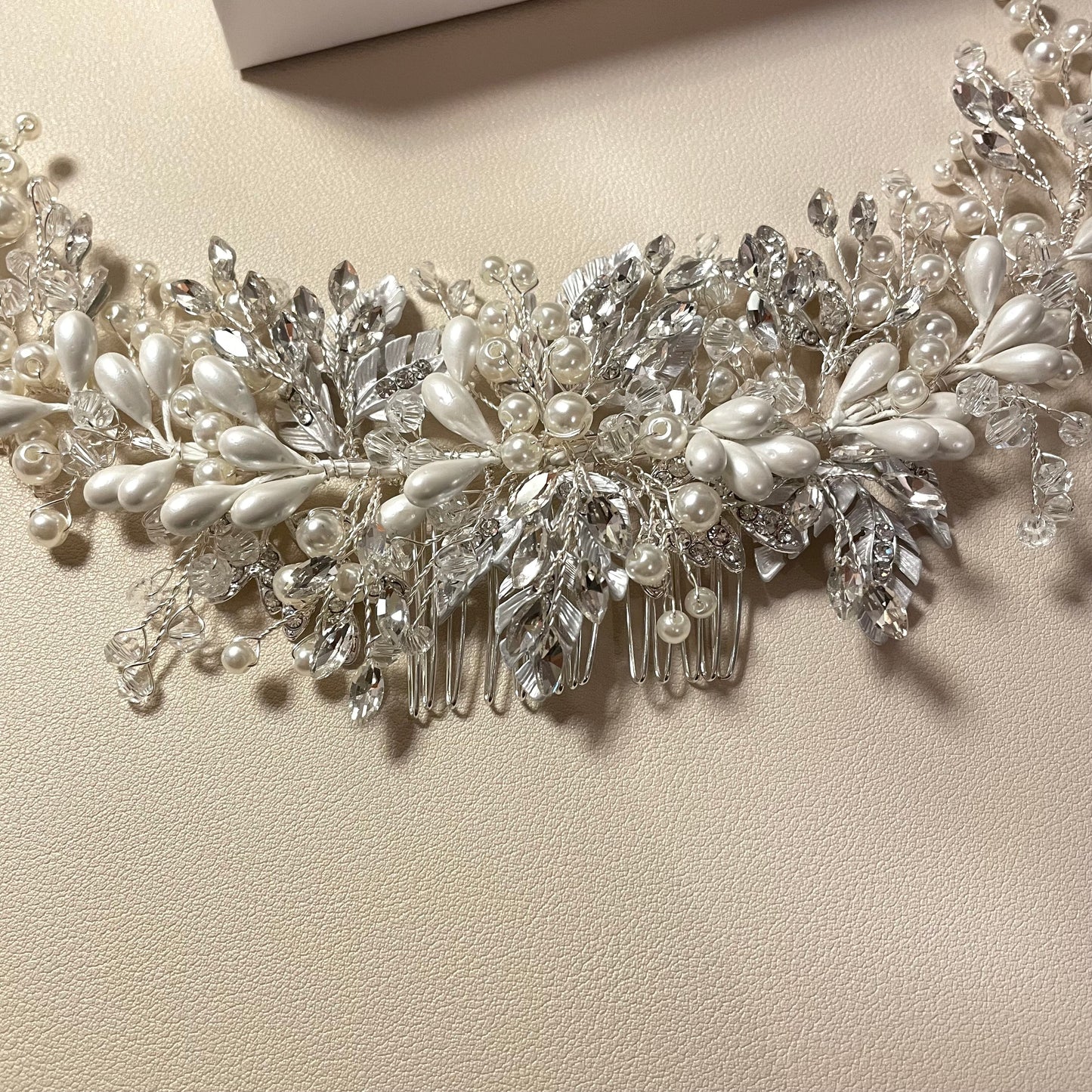 Jade Silver Hair Comb - Lizabetha Parker