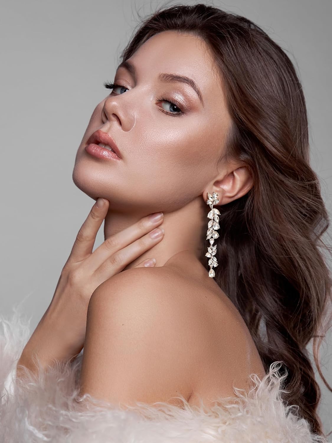 Regina Silver CZ Statement Earring - Lizabetha Parker