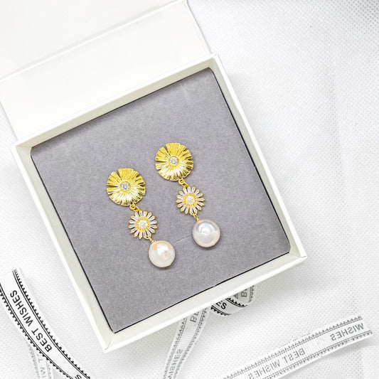 Boucles d'oreilles de mariée Tracy Pearl