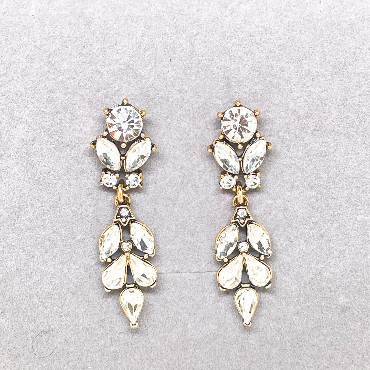 Boucles d'oreilles pendantes longues pour demoiselles d'honneur vintage
