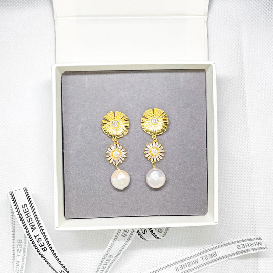 Boucles d'oreilles de mariée Tracy Pearl