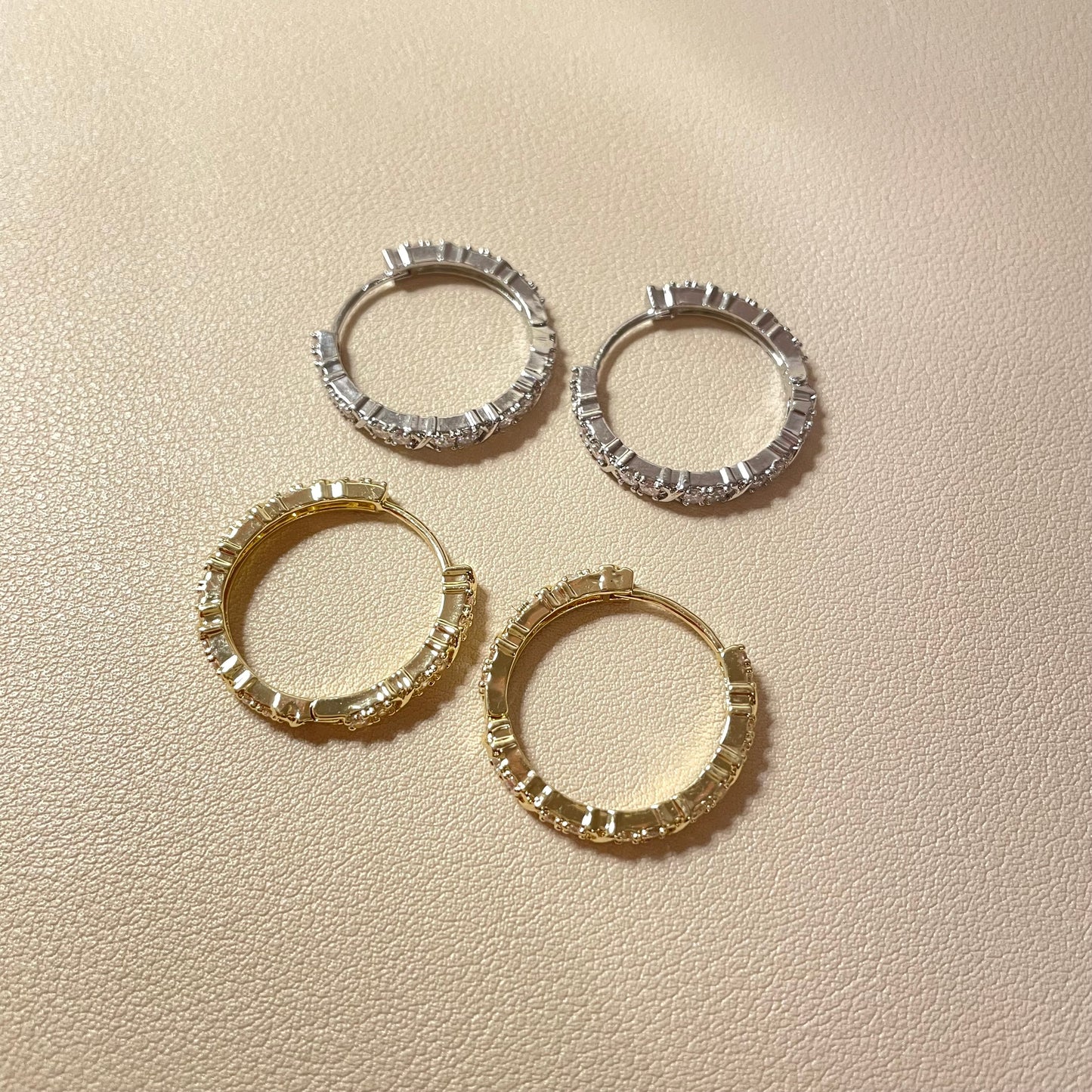 Maddy Silver Hoops Earring - Lizabetha Parker