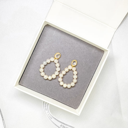 Créoles en perles Lola