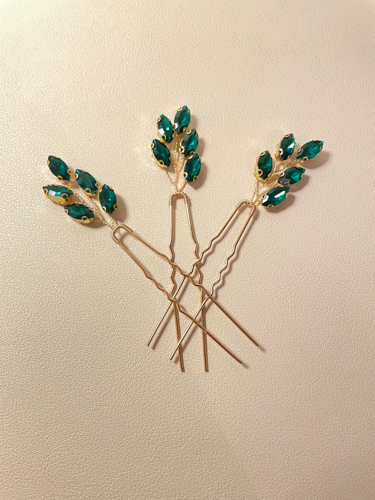 Mila Crystal Hair Pins - Lizabetha Parker