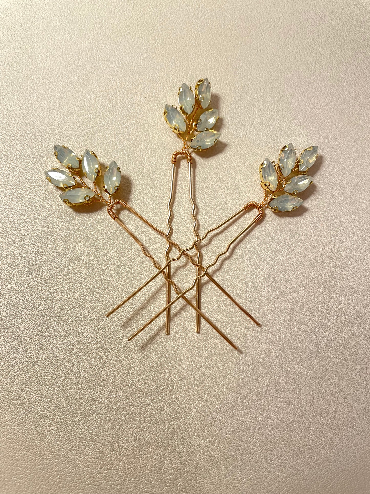 Mila Crystal Hair Pins - Lizabetha Parker