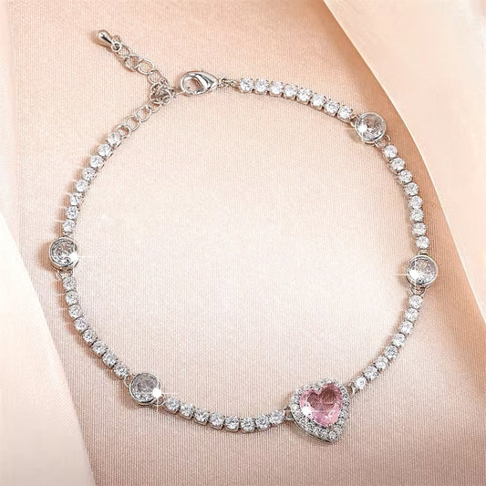 Alys Round Cubic Zirconia Bracelets - Lizabetha Parker