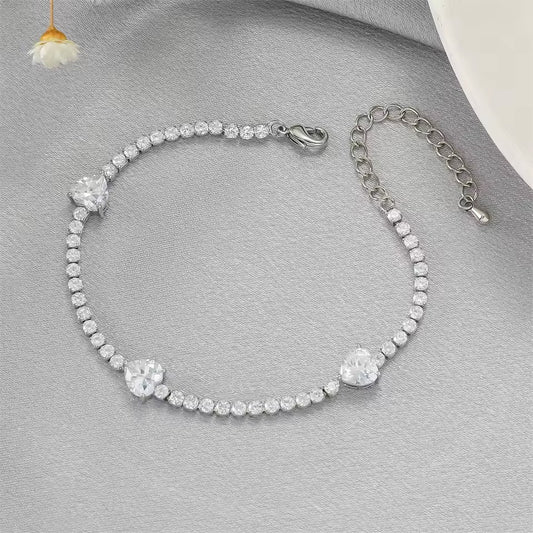 Hallie Round Cubic Zirconia Bracelets - Lizabetha Parker