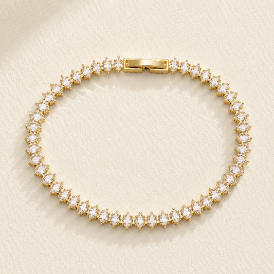 Bracelets Marquise Diamond Tennis en zircone cubique