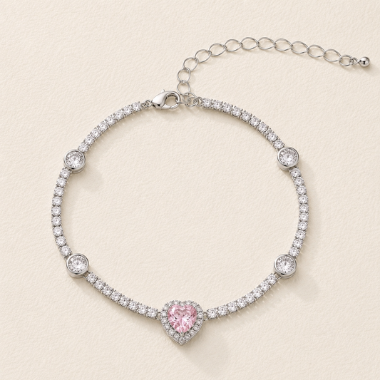 Bracelets Alys en oxyde de zirconium rond