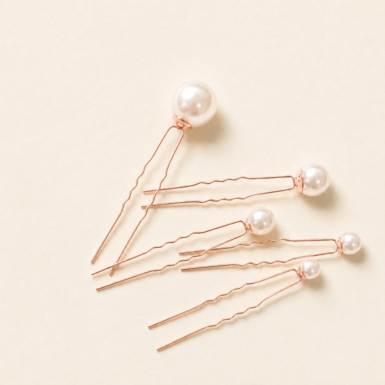 Barrette à cheveux en perles argentées Alora