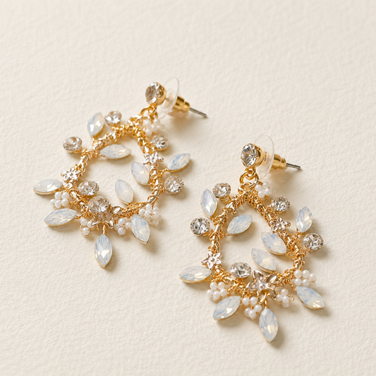 Boucle d'oreille Poppy Boho Opal Vine