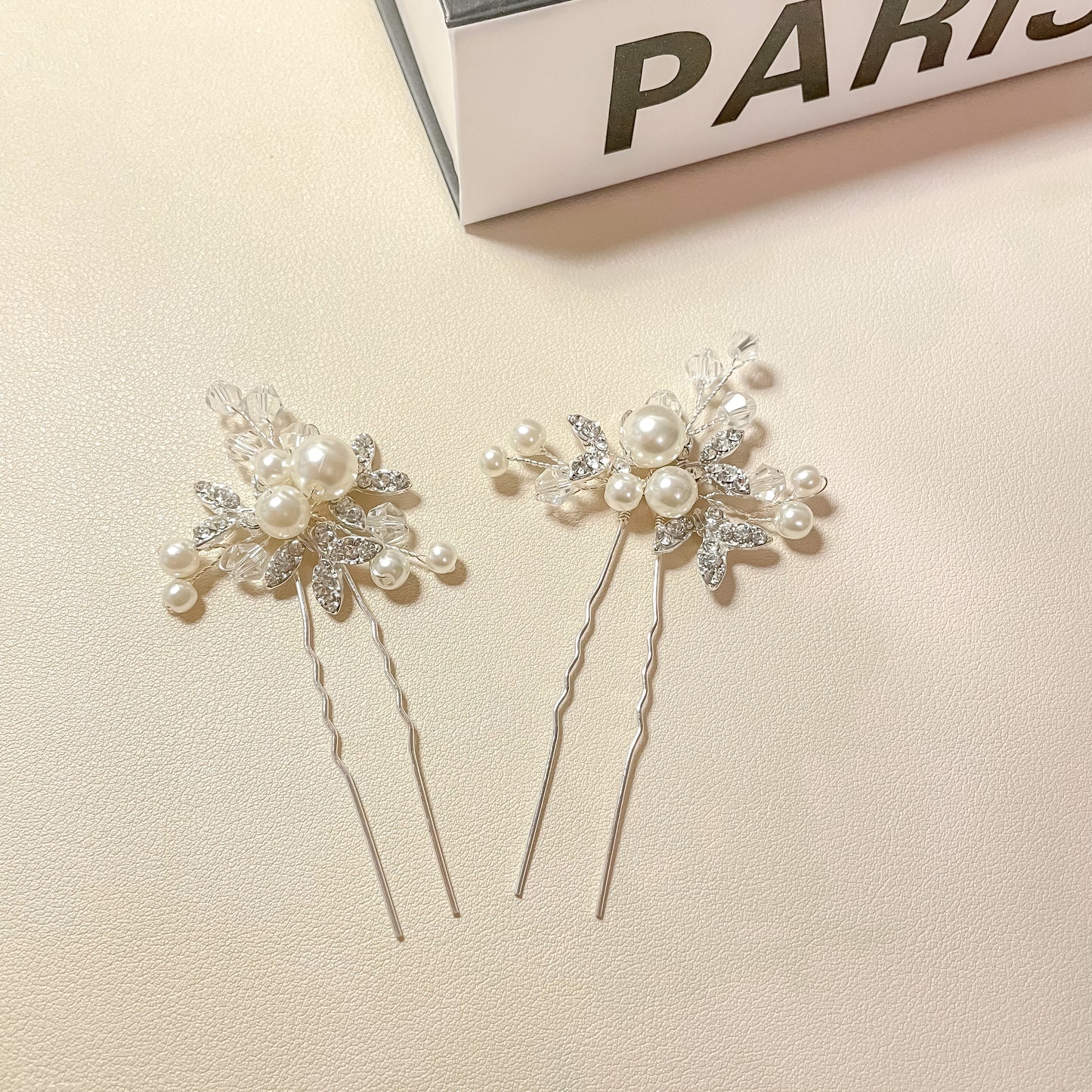 Ensemble peigne et épingle à cheveux Betty Leaf