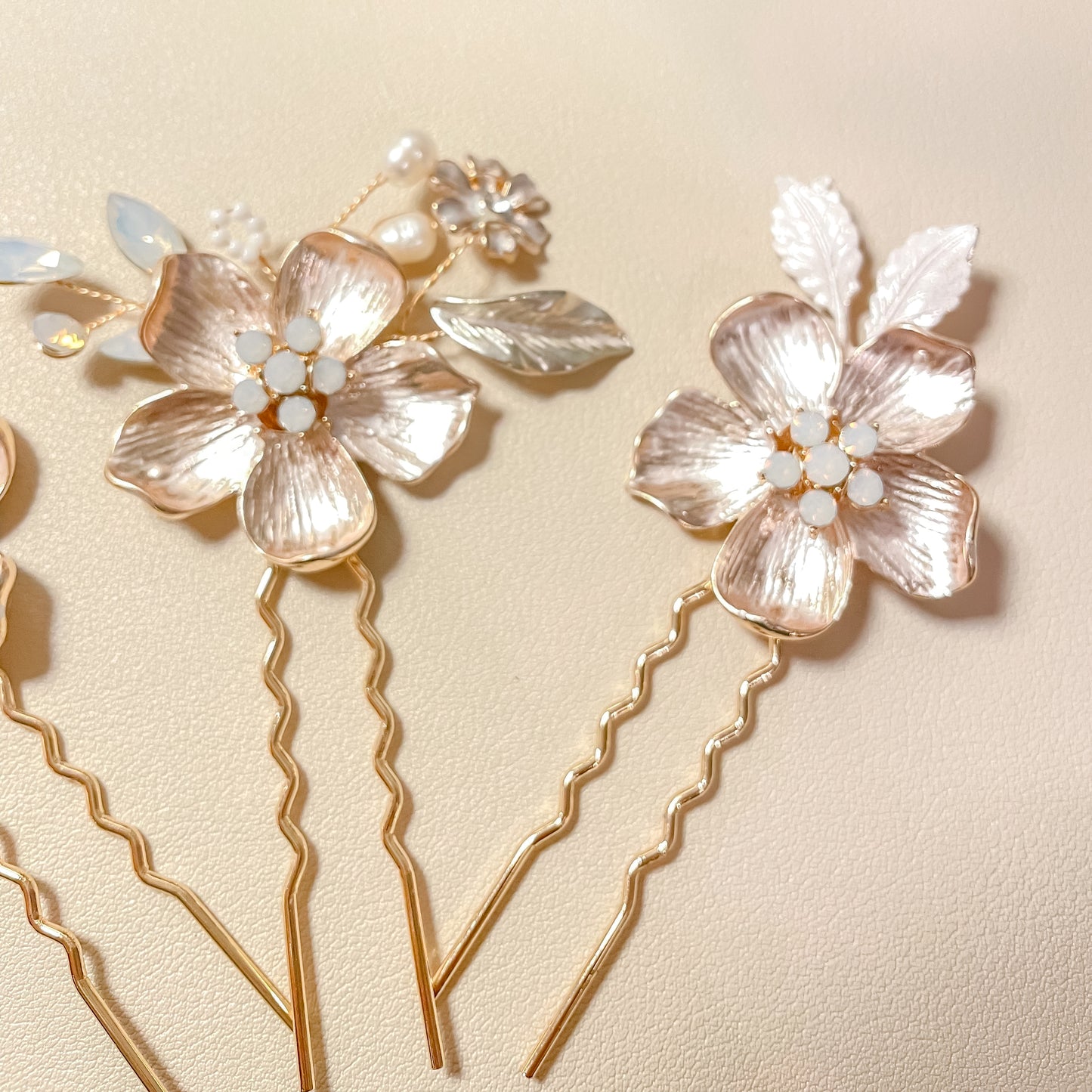 Épingles à cheveux en forme de fleur Zoya