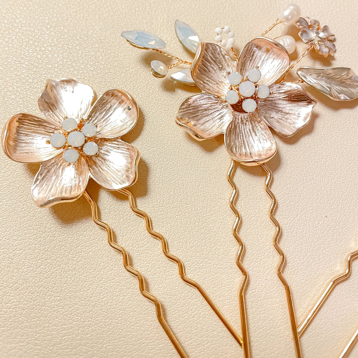 Épingles à cheveux en forme de fleur Zoya
