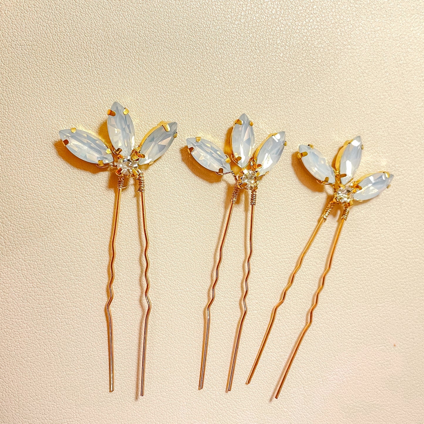 Épingles à cheveux Claire Opal (lot de 3)