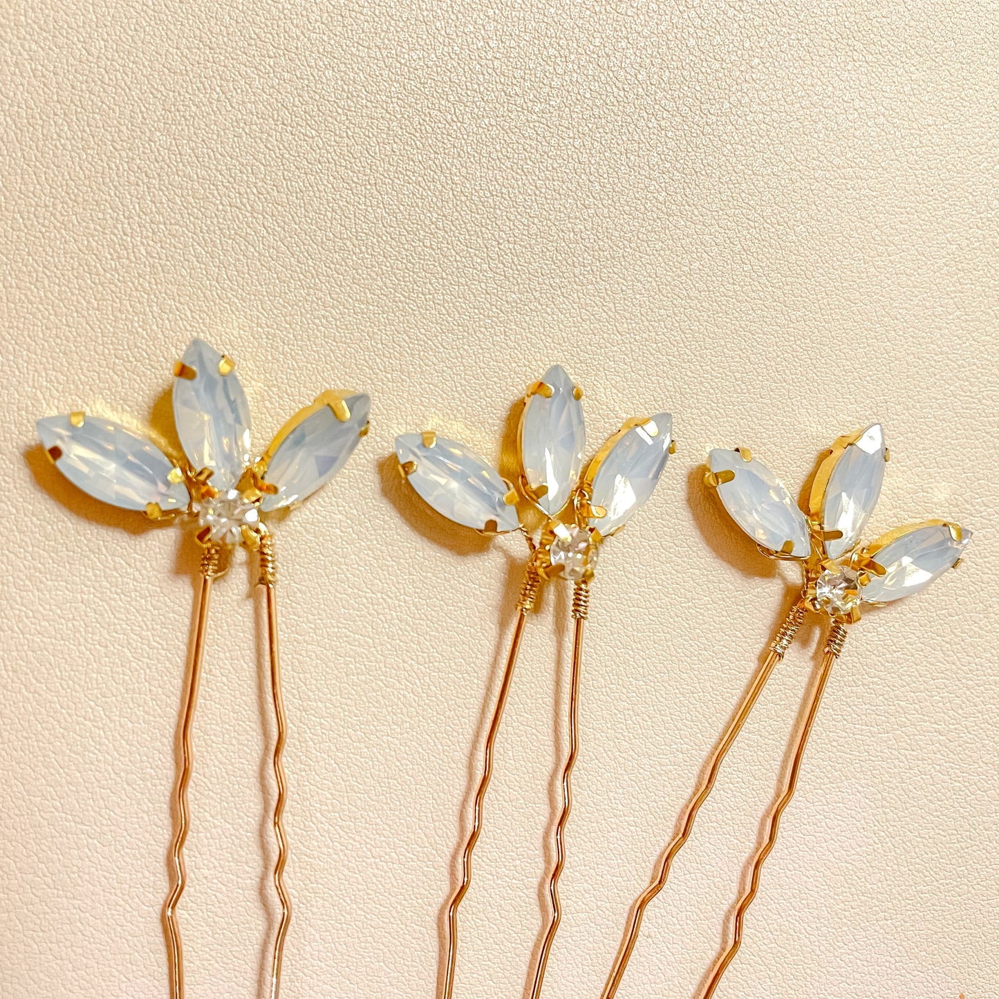 Épingles à cheveux Claire Opal (lot de 3)