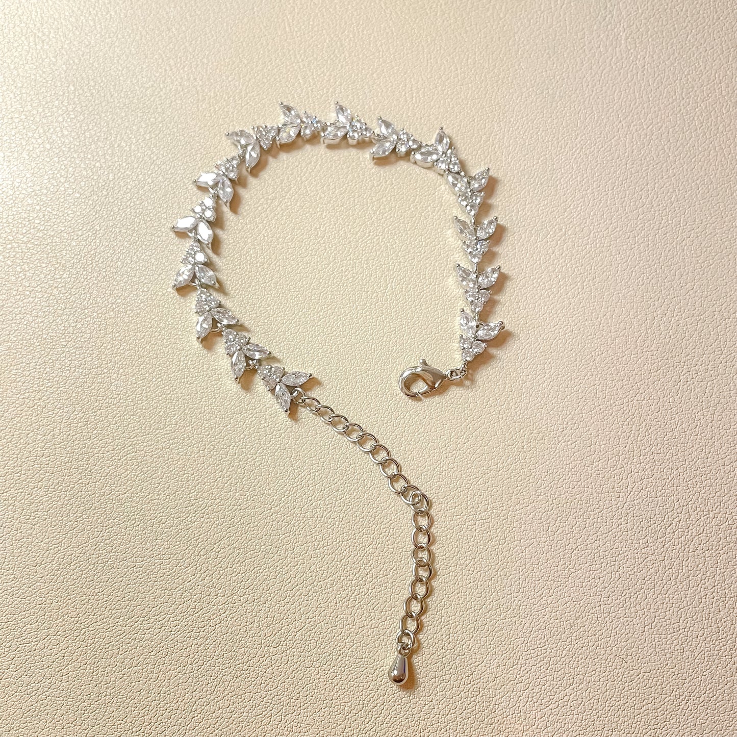 Bracelet Daisy en argent et zircone cubique