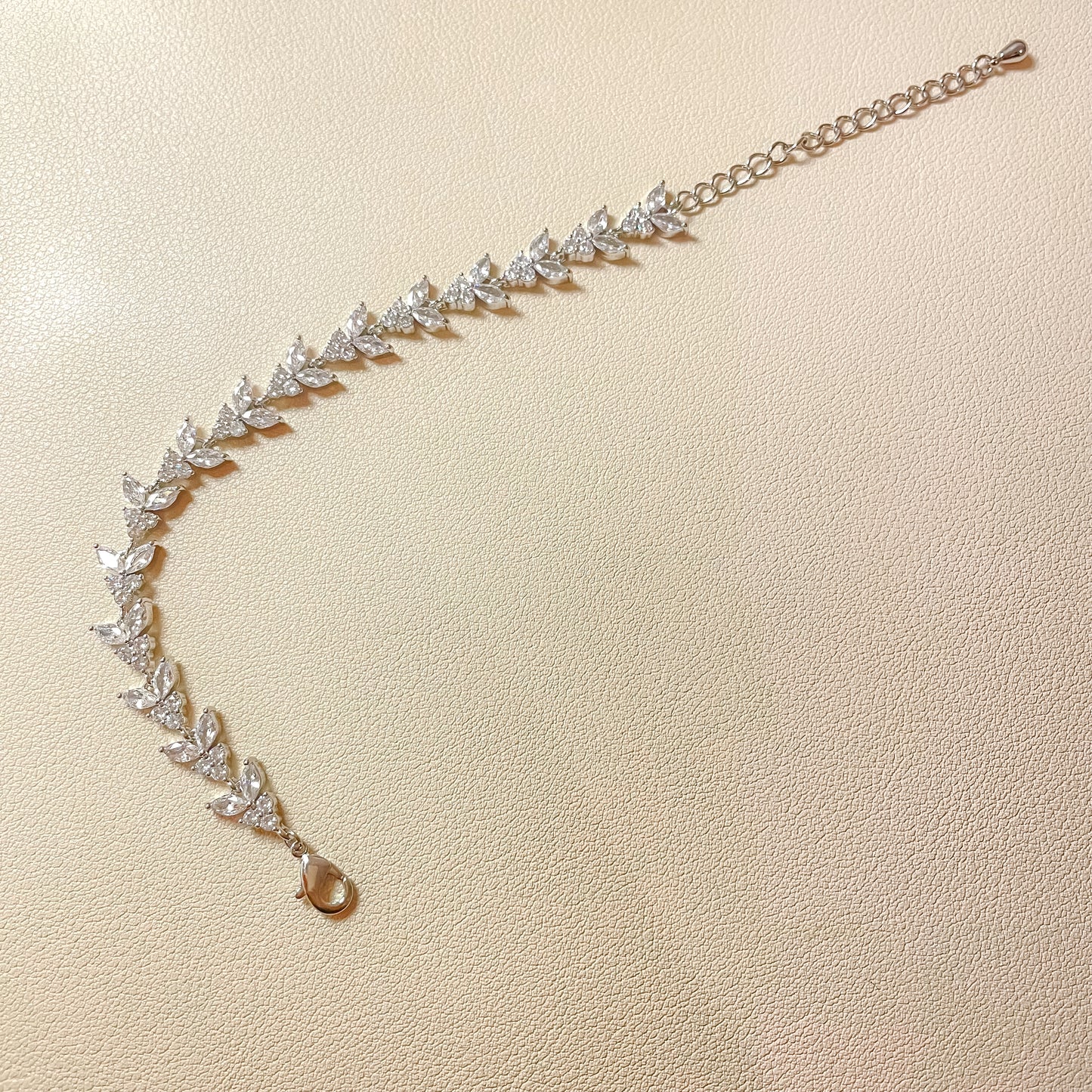 Bracelet Daisy en argent et zircone cubique