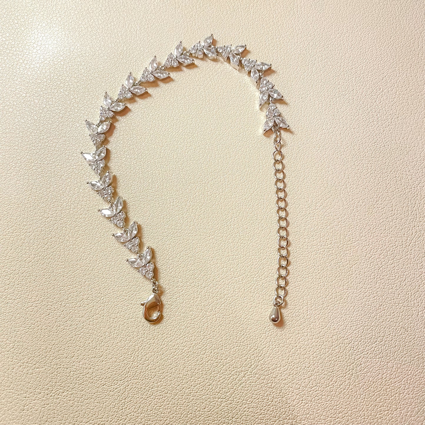 Bracelet Daisy en argent et zircone cubique