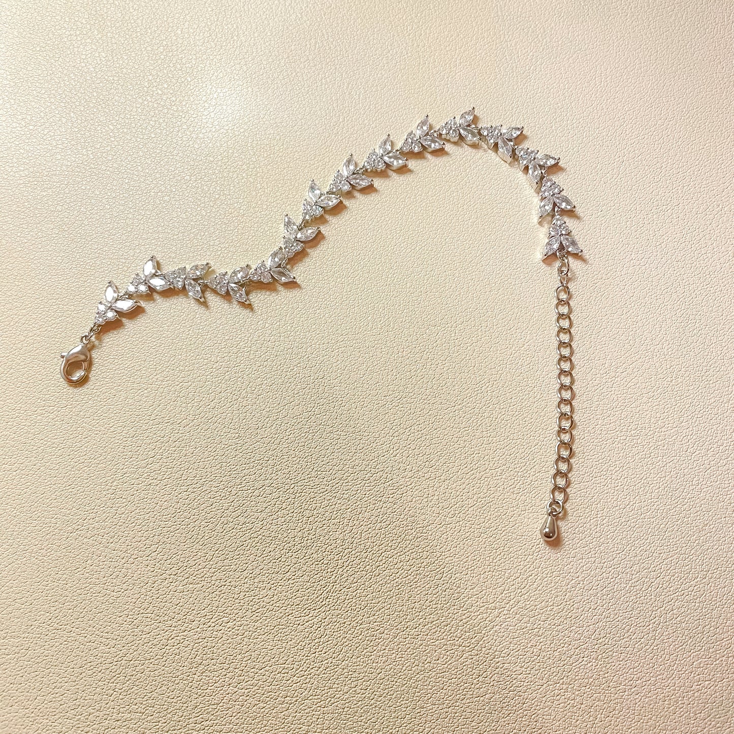 Bracelet Daisy en argent et zircone cubique