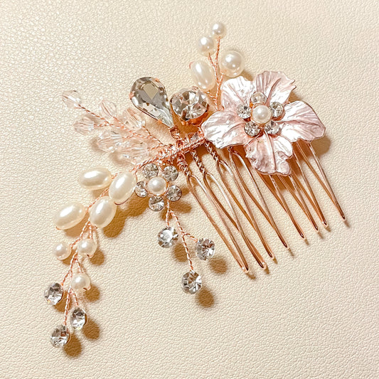 Peigne à cheveux de mariée Freya