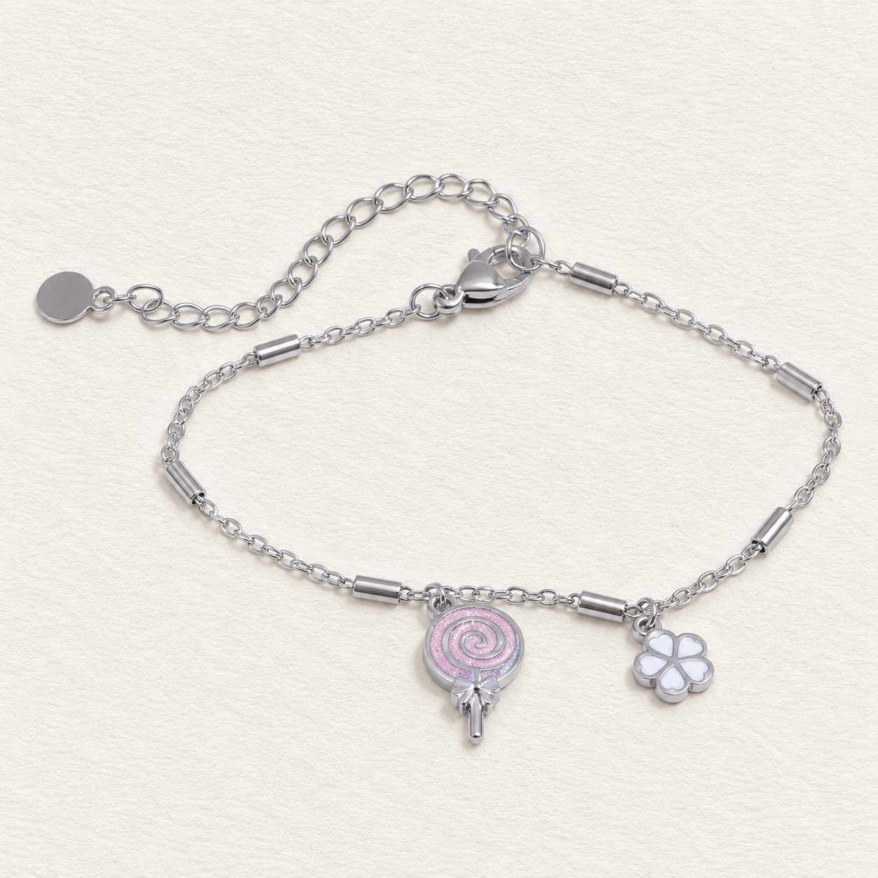 Candy Flower Charm Bracelet