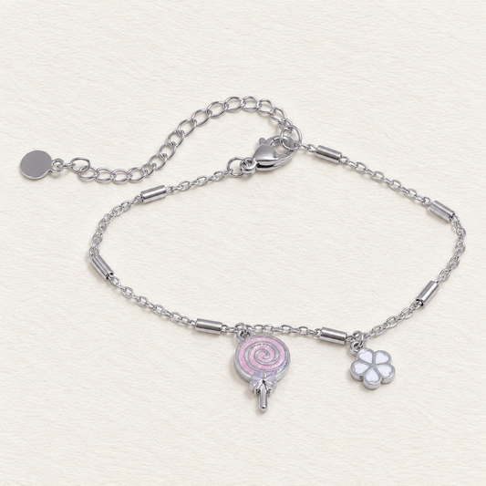 Candy Flower Charm Bracelet