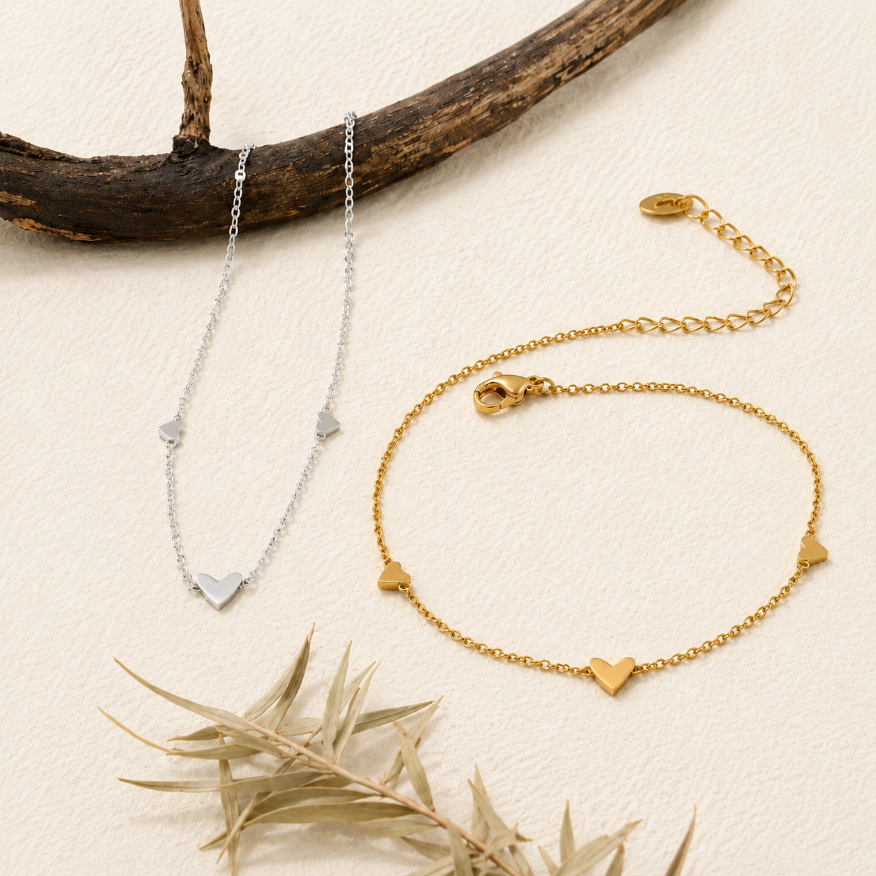 Heart Charm Anklet