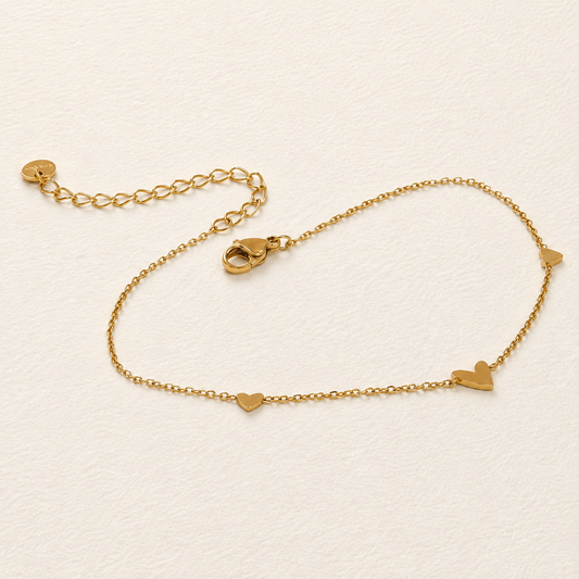 Heart Charm Anklet