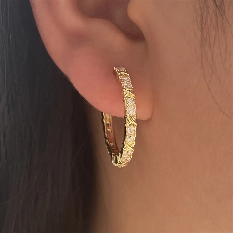 Maddy Silver Hoops Earring - Lizabetha Parker