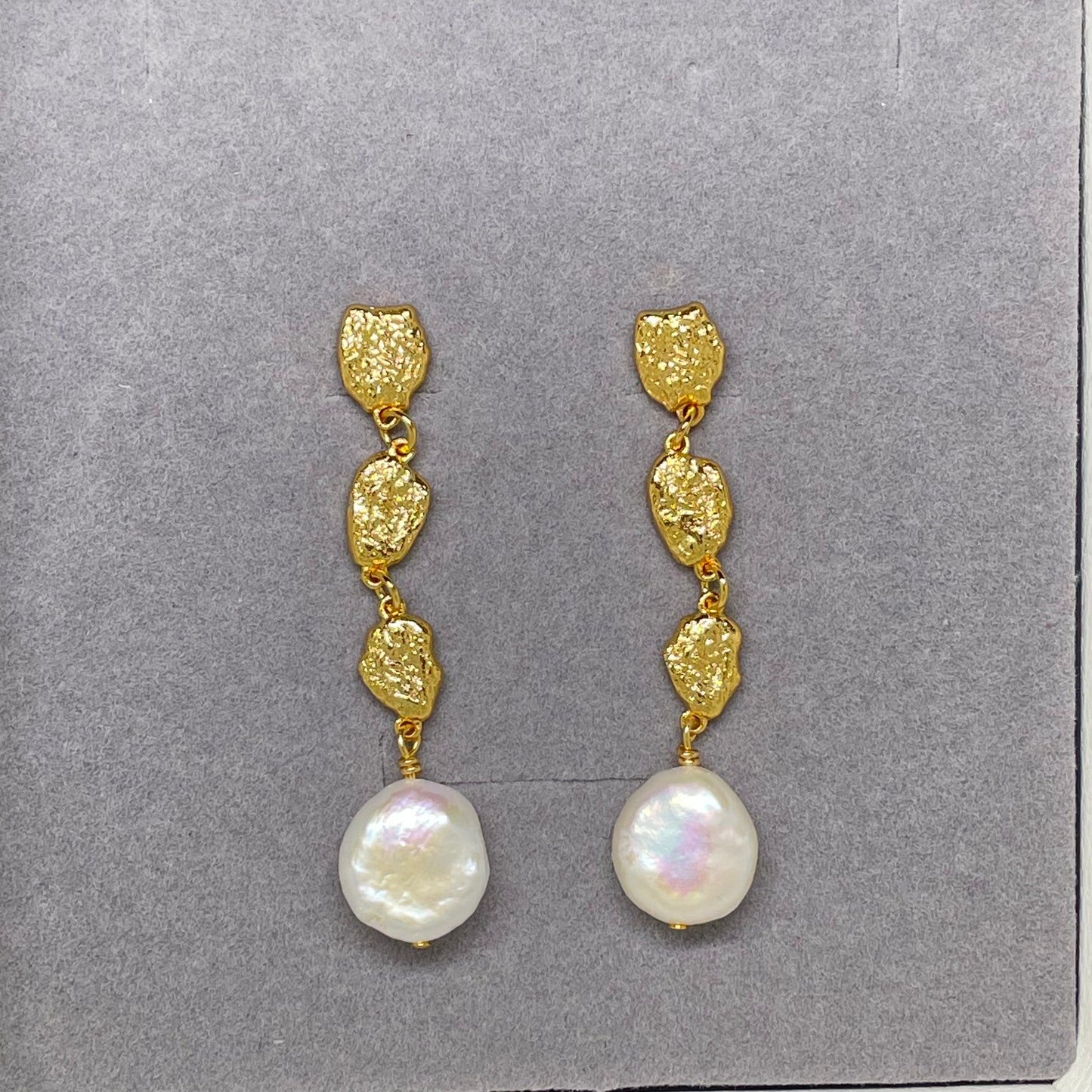 Britney Gold Baroque Earring - Lizabetha Parker