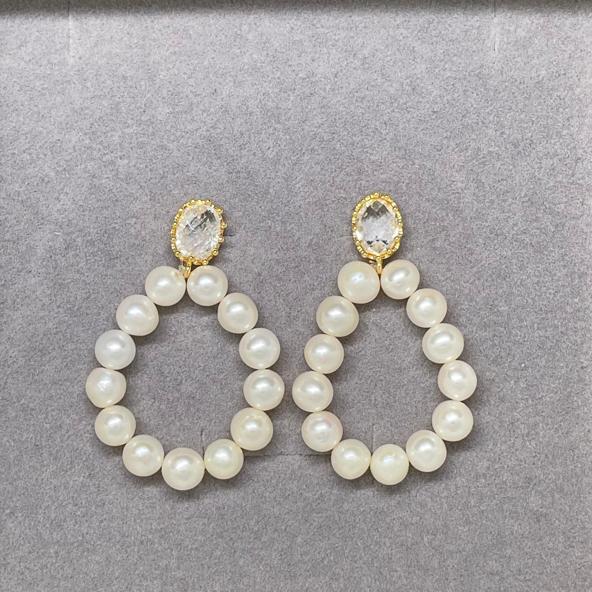 Lola Pearl Hoop Earring - Lizabetha Parker