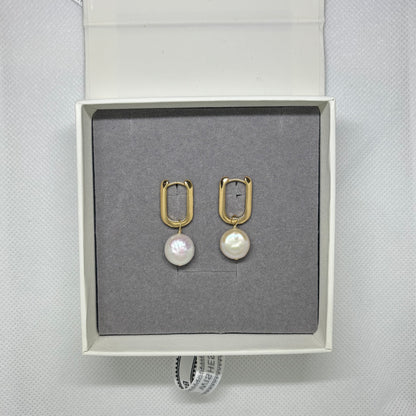 Lila Pearl Huggie Earring - Lizabetha Parker
