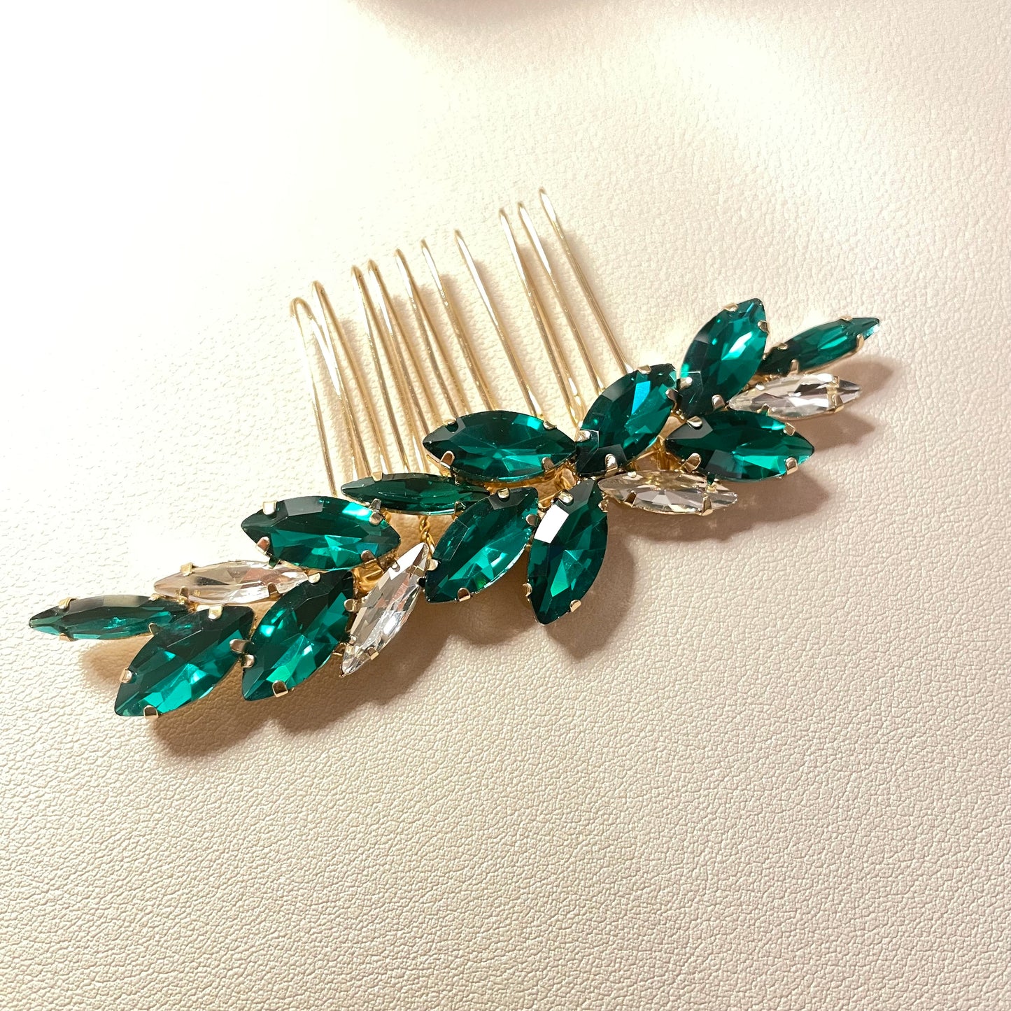 Emerald Mini Hair Comb - Lizabetha Parker