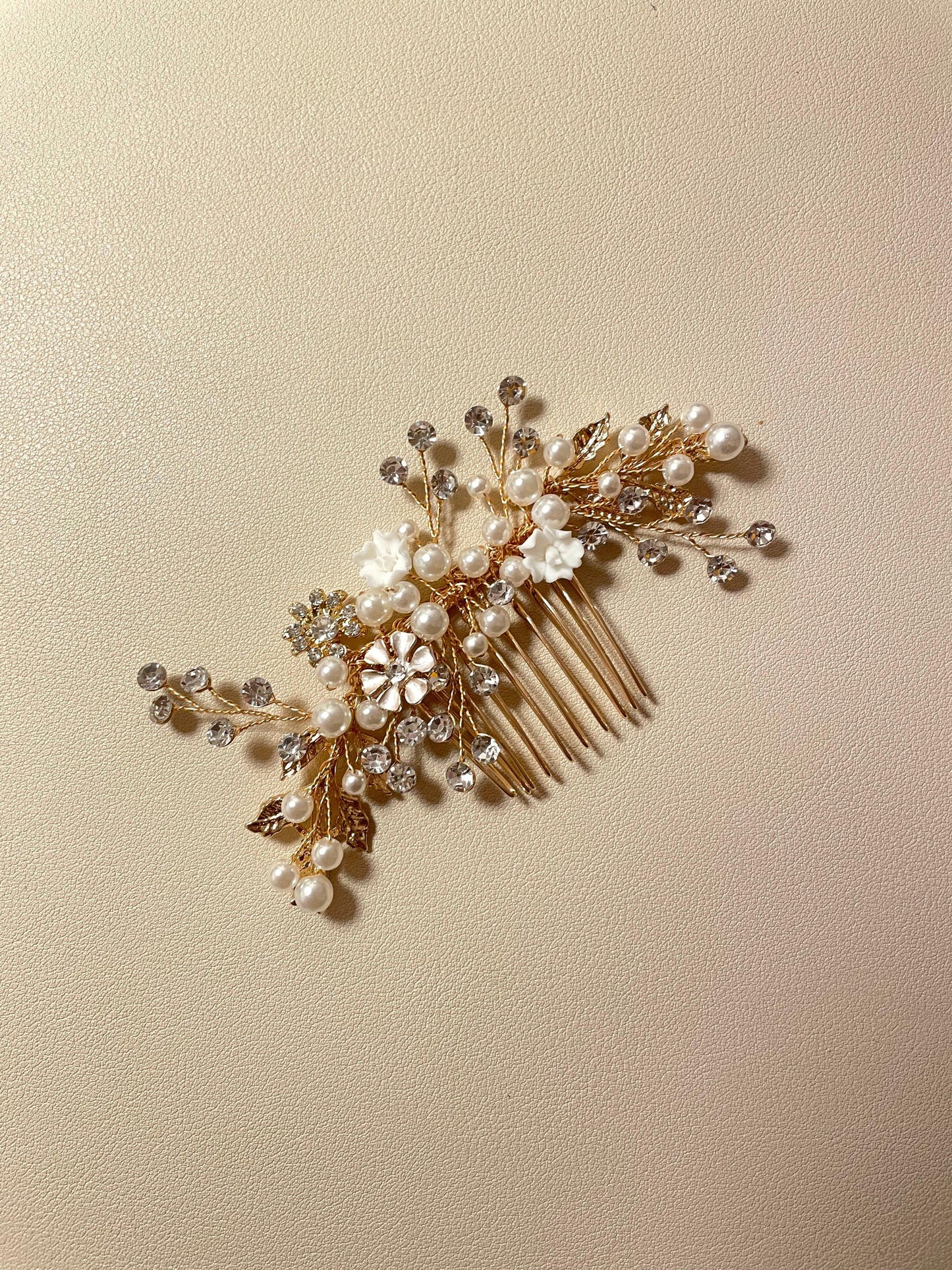 Callie Bridal Hair Vine Comb - Lizabetha Parker