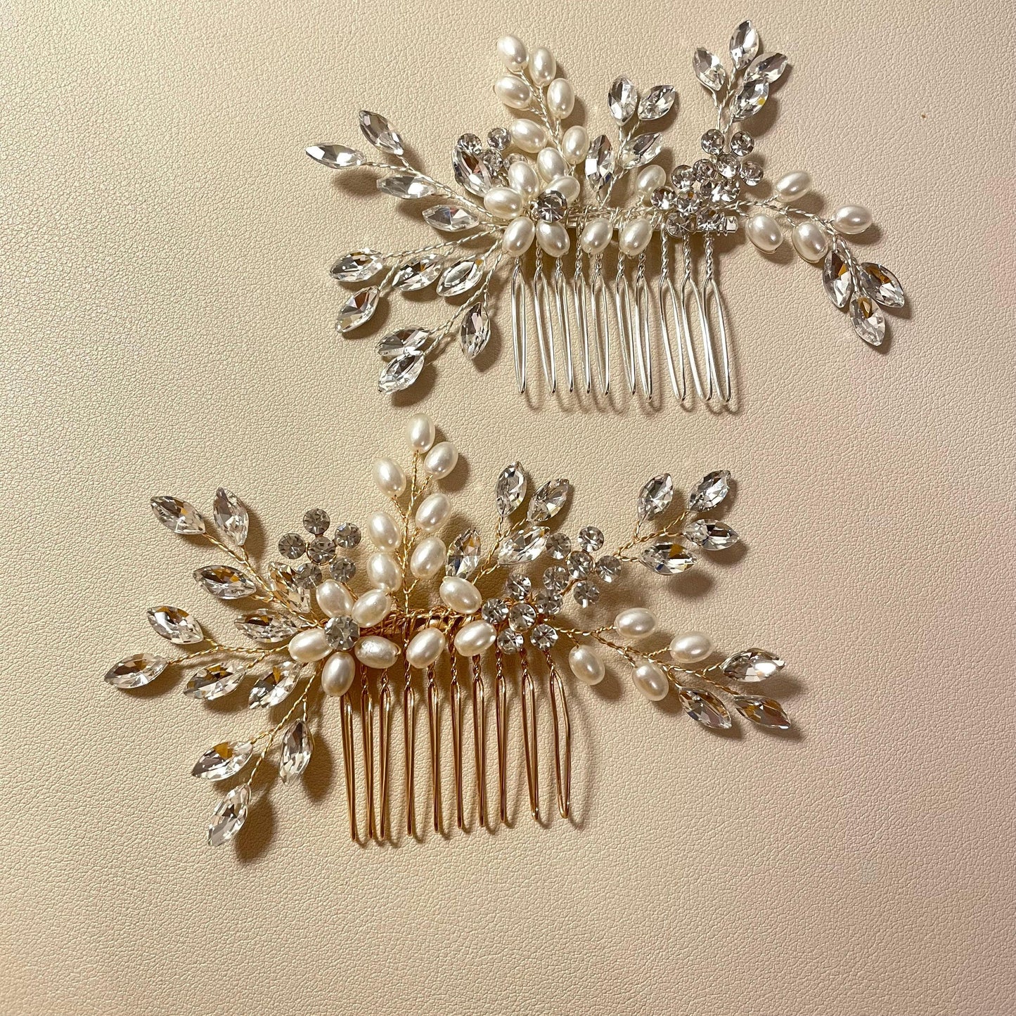 Edith Bridal Hair Comb - Lizabetha Parker