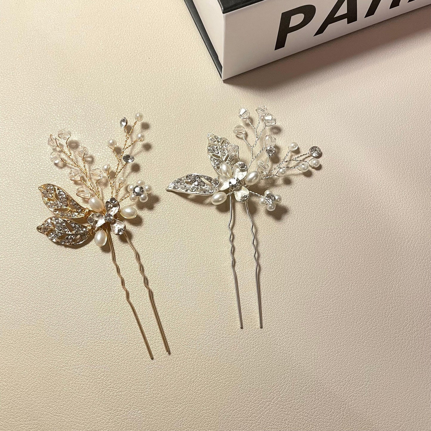 Nora Leaf Hair Pins (Set of 2) - Lizabetha Parker