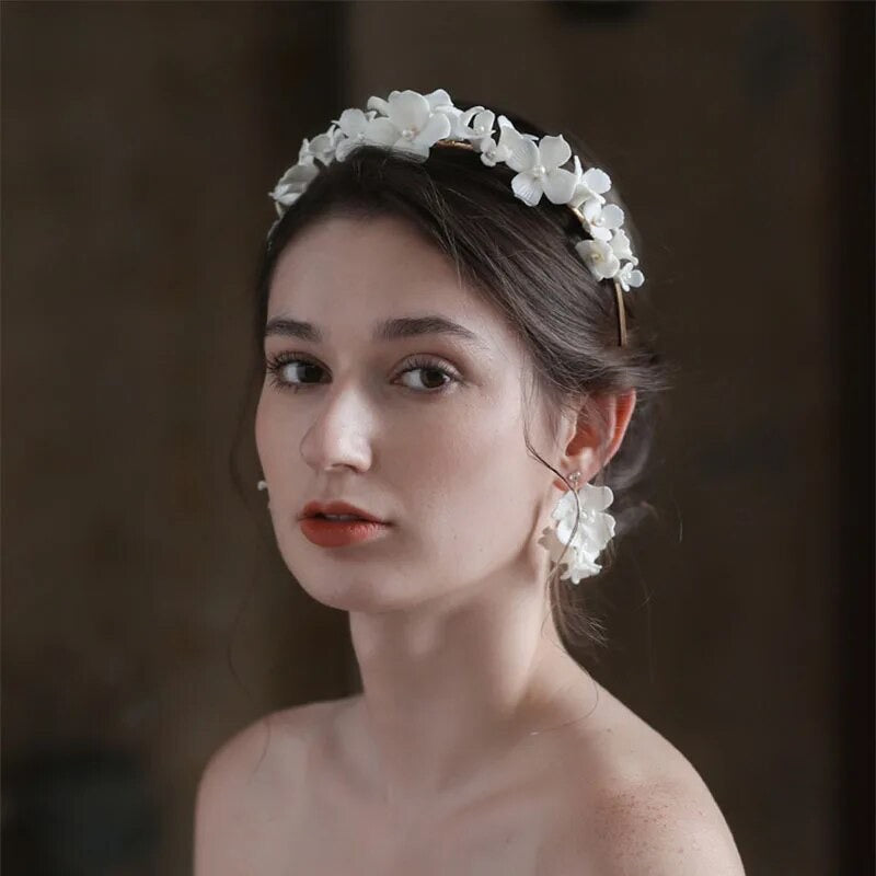 Alison White Flower Crown