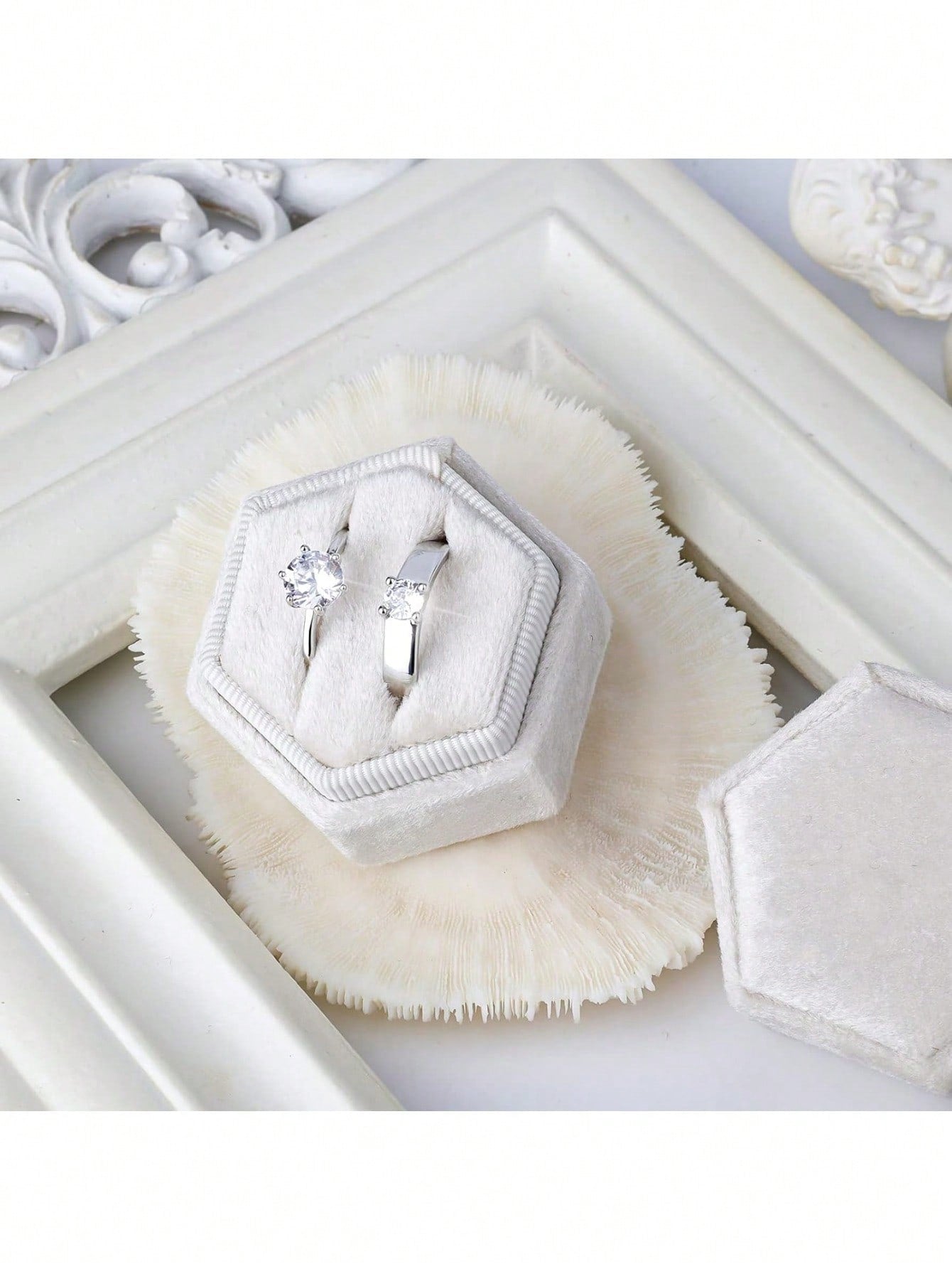 Velvet Ring Box - Pink - Lizabetha Parker