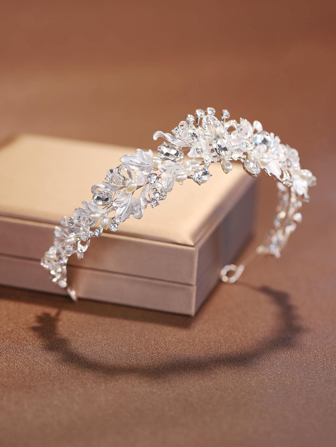 Olivia Silver Bridal Crown - Lizabetha Parker