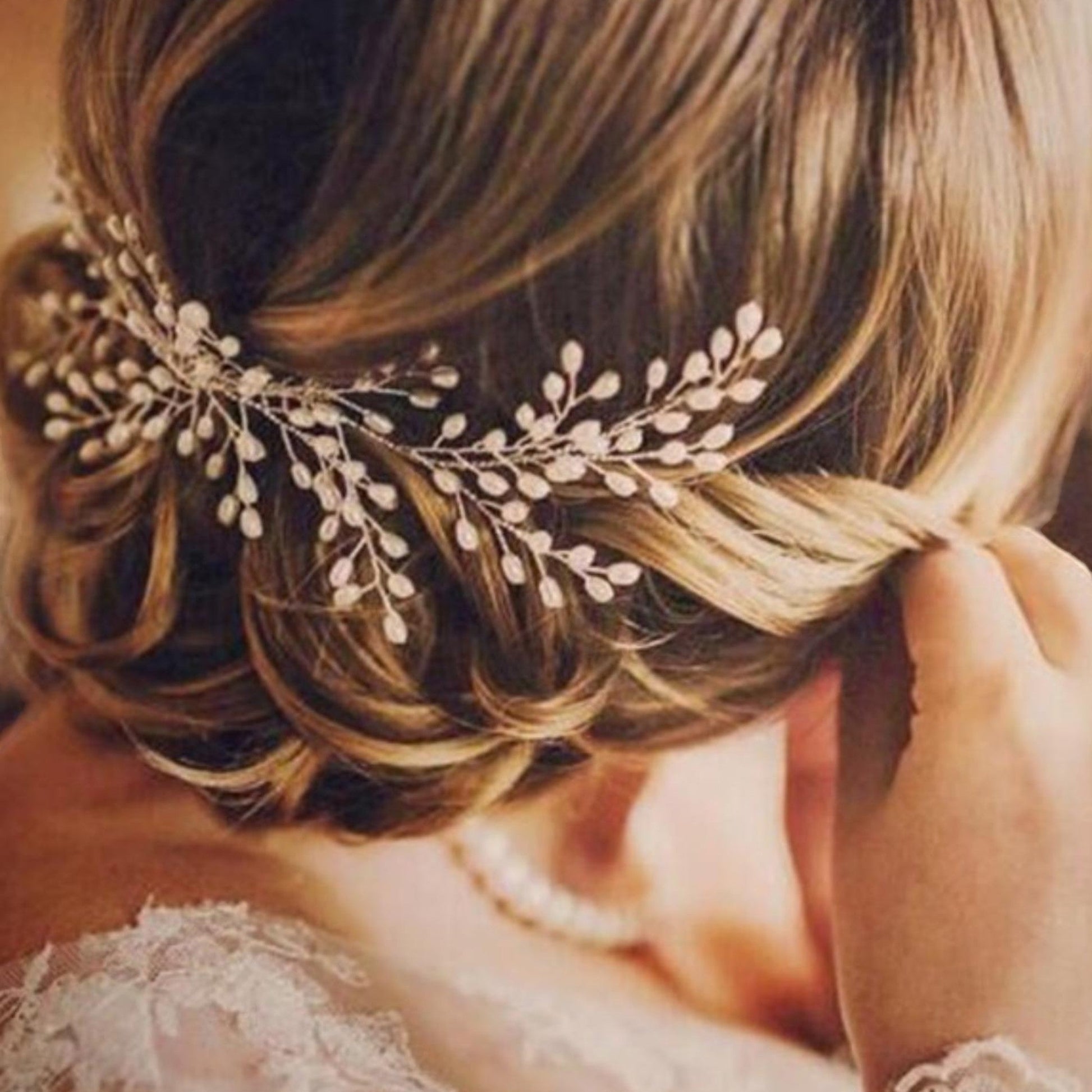 Inge Gold Pearl Hair Comb - Lizabetha Parker