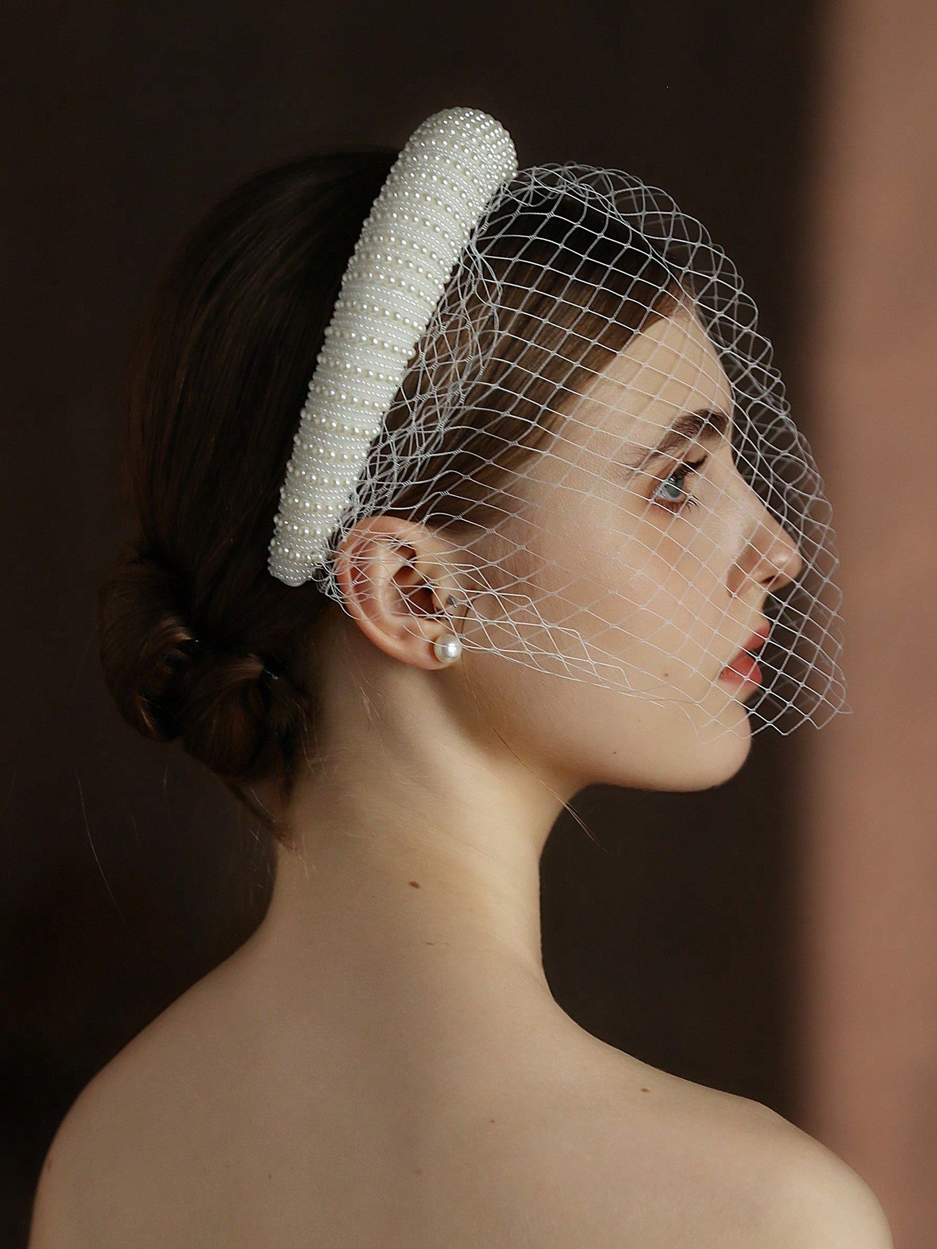 Charlie Vintage Beaded Headband Mesh - Lizabetha Parker