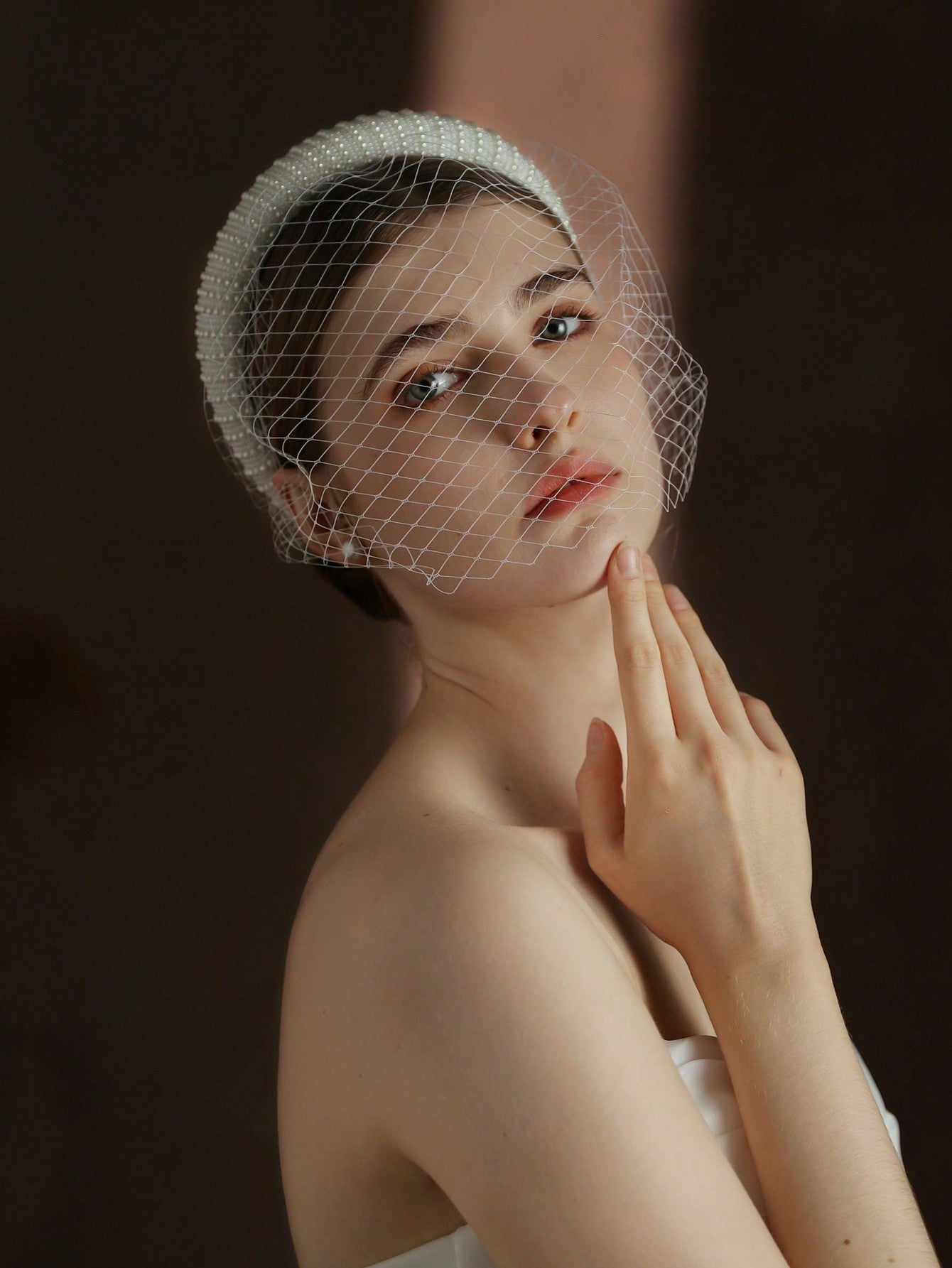 Charlie Vintage Beaded Headband Mesh - Lizabetha Parker