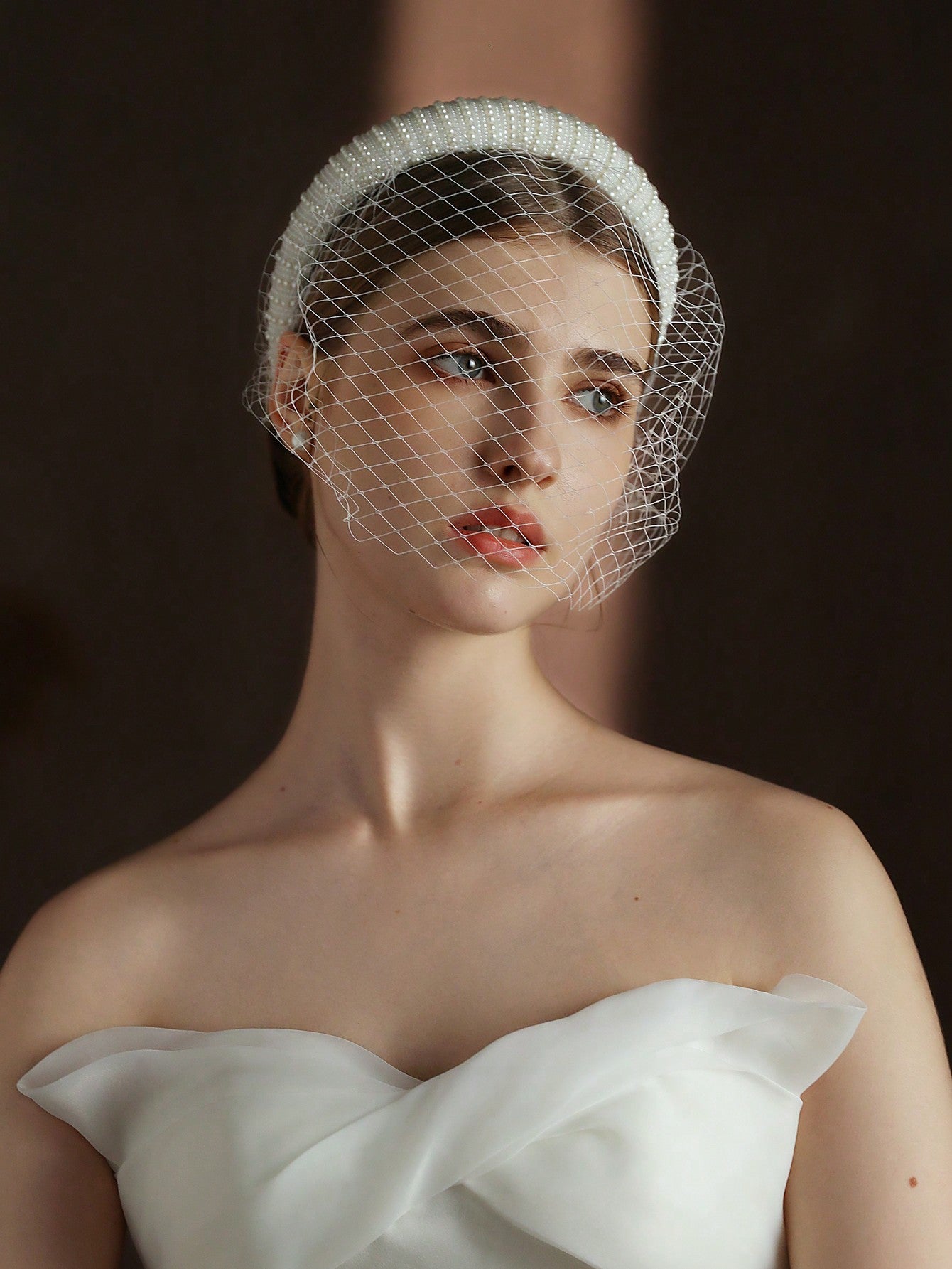 Charlie Vintage Beaded Headband Mesh - Lizabetha Parker