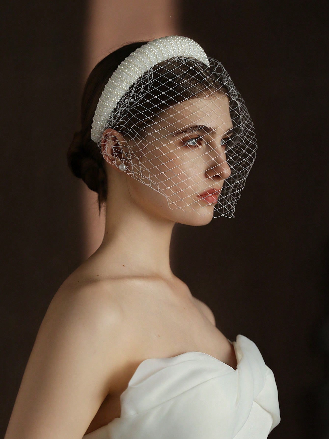 Charlie Vintage Beaded Headband Mesh - Lizabetha Parker
