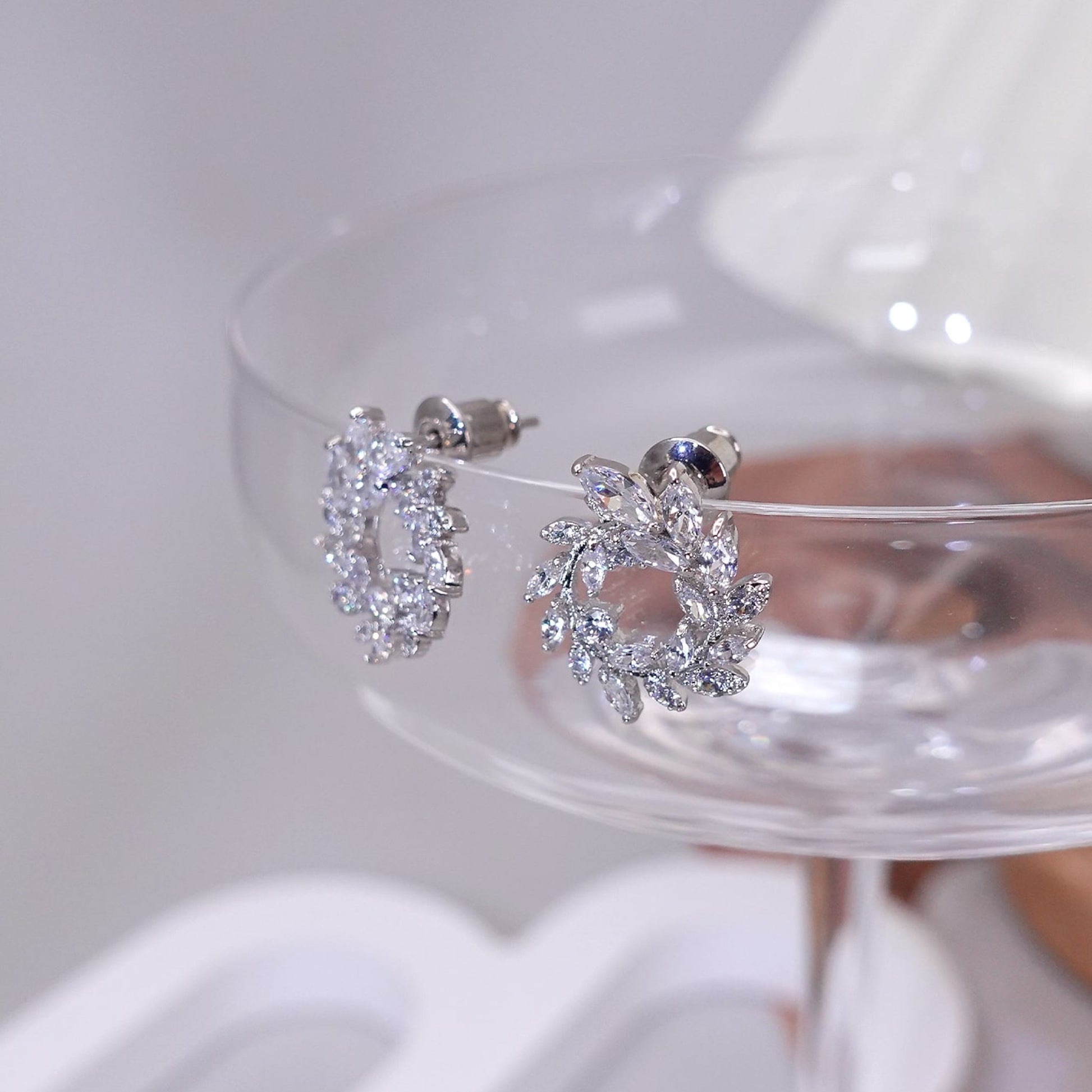 Amelia Silver CZ Stud Earring - Lizabetha Parker