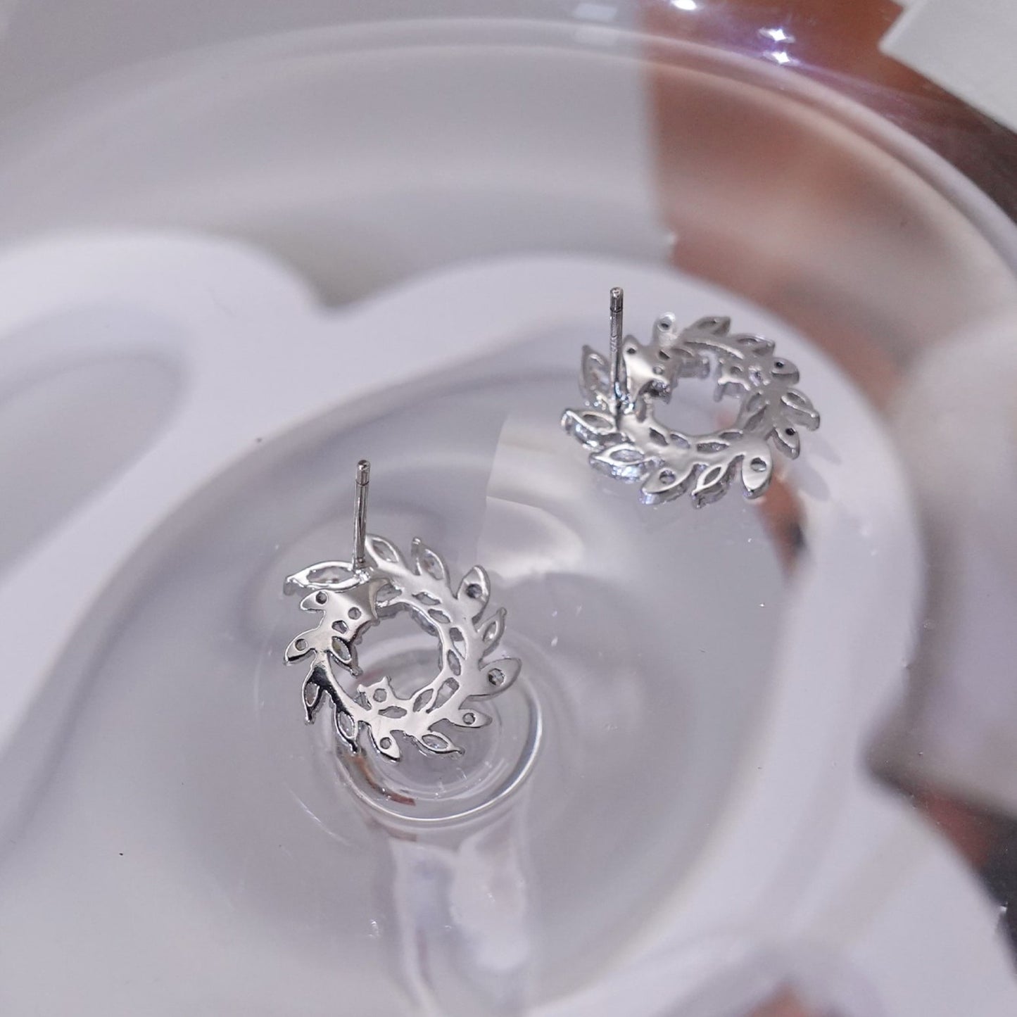 Amelia Silver CZ Stud Earring - Lizabetha Parker